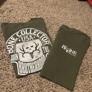Bone Collector Men T-Shirt‎ Antler Skull joint brotherhood Army NWOT